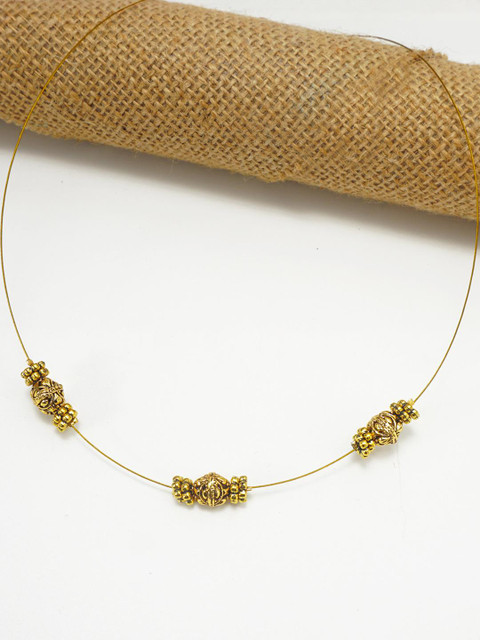 Panachee Gold Plated Beaded Necklace