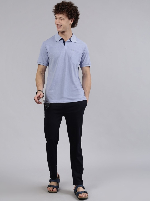 Lux Cozi Men Solid Polo Collar Cotton T-shirt - Image 5