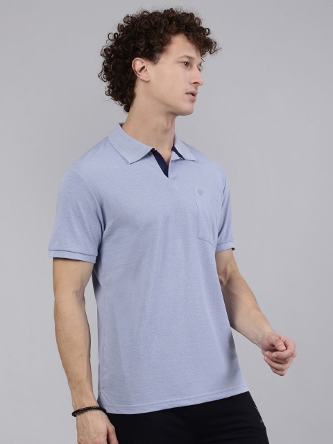 Lux Cozi Men Solid Polo Collar Cotton T-shirt - Image 3