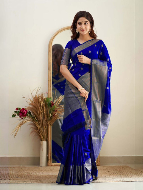 AMRUTKALA SAREES Woven Design Zari Banarasi Saree