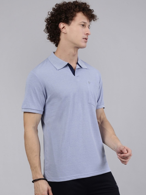 Lux Cozi Men Solid Polo Collar Cotton T-shirt - Image 3