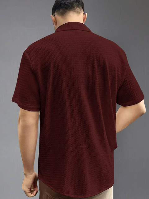 Metronaut Spread Collar Regular Fit Shirt - Image 3