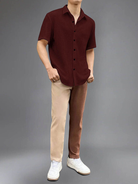 Metronaut Spread Collar Regular Fit Shirt - Image 4