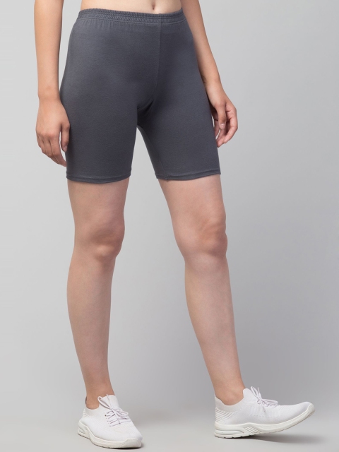 HIRRUX Women Pack of 2 Skinny Fit Low-Rise Sports Shorts - Image 3