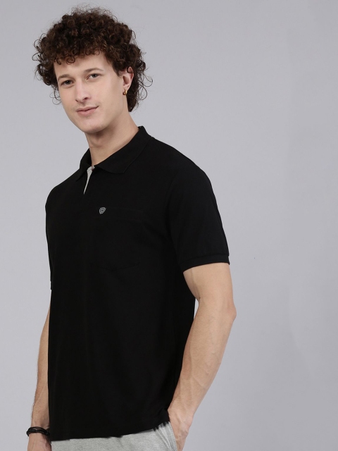 Lux Cozi Men Solid Polo Collar Cotton T-shirt - Image 4