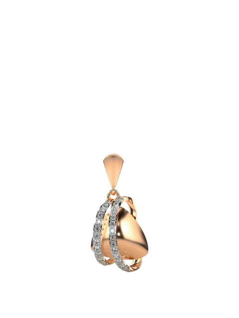 VALANOVA 14K Rose Gold Certified 0.23Ct Lab Grown Diamond Pendant
