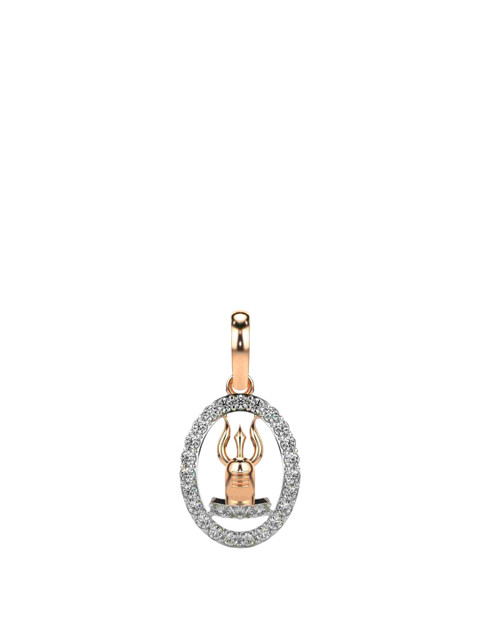 VALANOVA Women 18Kt Rose Gold Lab Grown Diamond Pendant