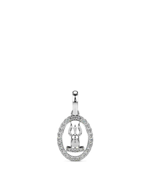 VALANOVA Women 18K White Gold & Lab Grown Diamond Pendant