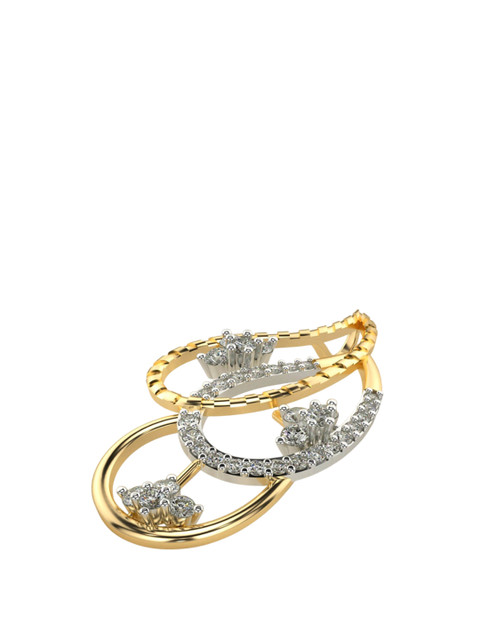 VALANOVA 14K Yellow Gold Plated 0.42Ct Lab Grown Diamond Pendant - Image 3