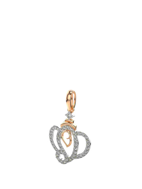 VALANOVA 18K Rose Gold 0.41 Ct Lab Grown Diamond Pendant