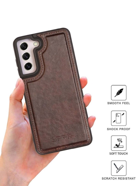 SPRIG Glossy Leather Back Cover for Samsung Galaxy S22 Plus - Image 4
