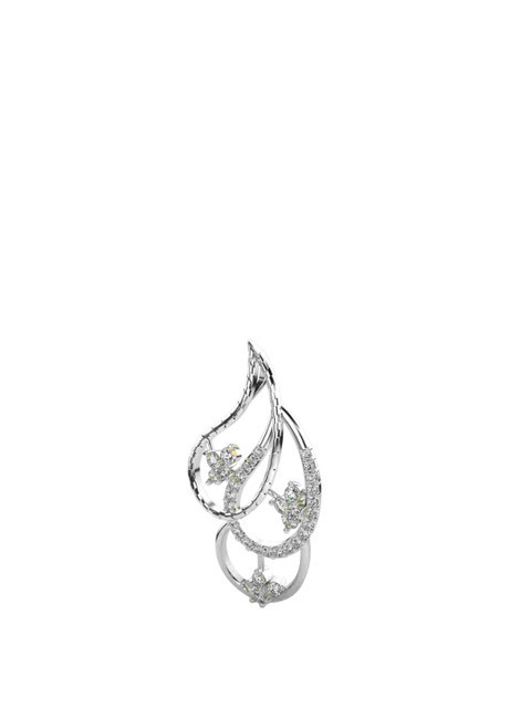 VALANOVA Women 14k Gold Lab Grown Diamond 0.04 CTs Pendent 2.04 gm - Image 2