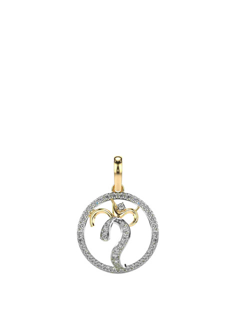VALANOVA 18K Yellow Gold Plated 0.33 Ct Lab Grown Diamond Pendant