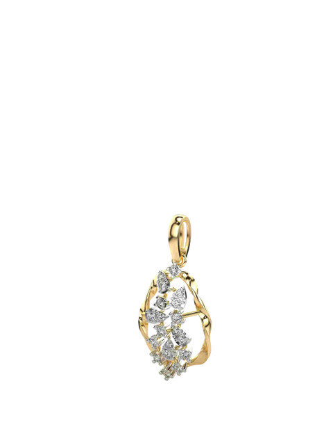 VALANOVA 14K Yellow Gold 0.20 Ct Lab Grown Diamond Pendant - Image 2