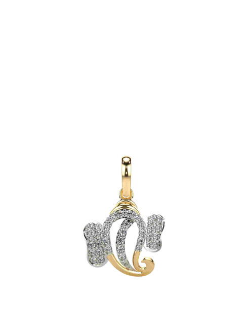 VALANOVA 18K Yellow Gold Certified 0.29Ct Lab Grown Diamond Pendant