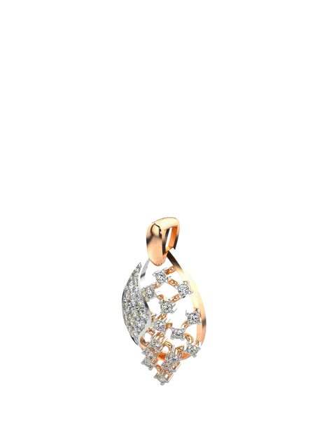 VALANOVA 14K Rose Gold 0.26 Ct Lab Grown Diamond Pendant