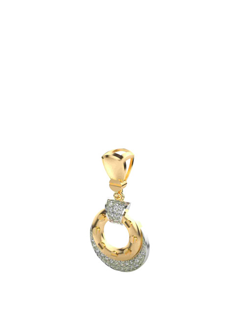 VALANOVA Women 14K Yellow Gold & Certified Lab Grown Diamond Pendant - Image 3