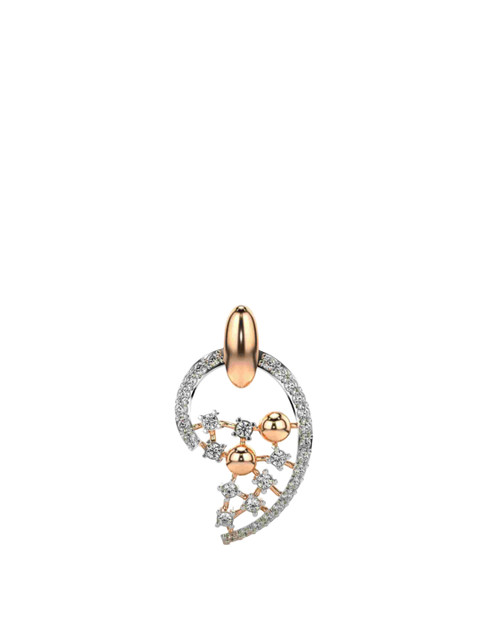 VALANOVA 14K Rose Gold Certified 0.36Ct Lab Grown Diamond Pendant