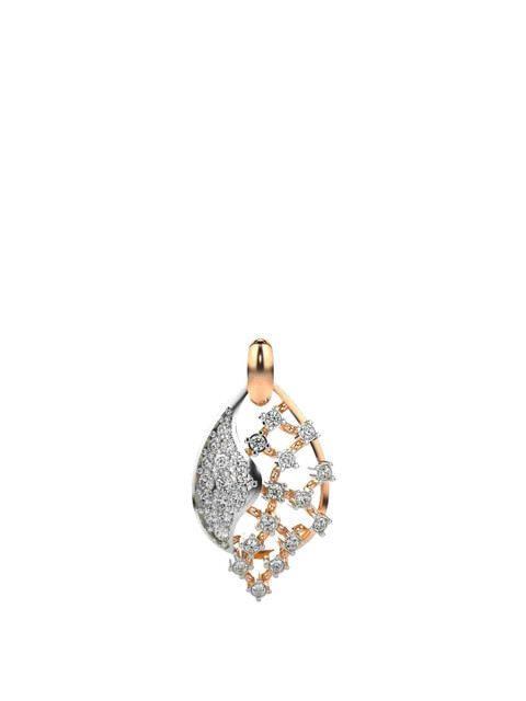 VALANOVA 18K Rose Gold Certified 0.26Ct Lab Grown Diamond Pendant