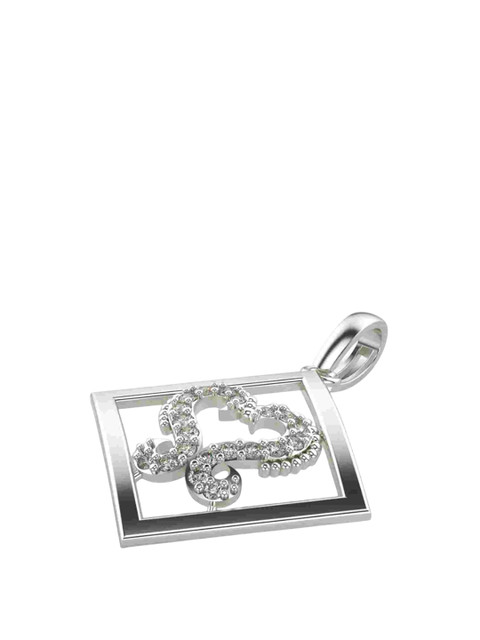 VALANOVA Women 14K White Gold & Certified Lab Grown Diamond Pendant - Image 3