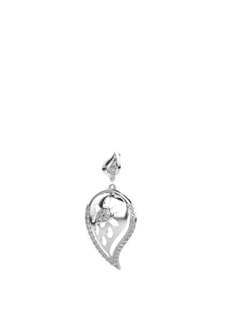 VALANOVA Women 14 Kt White Gold Lab Grown Diamond Pendant - Image 2