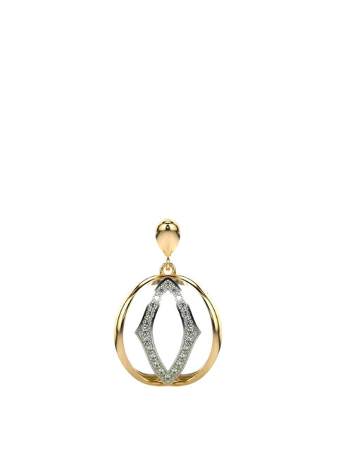 VALANOVA Women 14K Yellow Gold & Certified Lab Grown Pendant