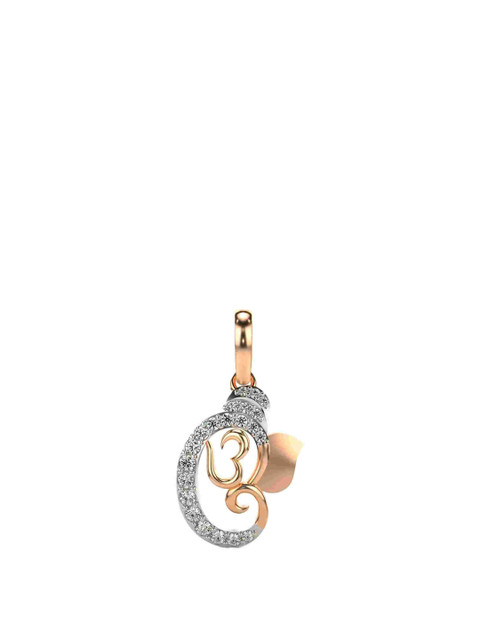VALANOVA 14K Rose Gold Plated 0.24 Ct Lab Grown Diamond Pendant