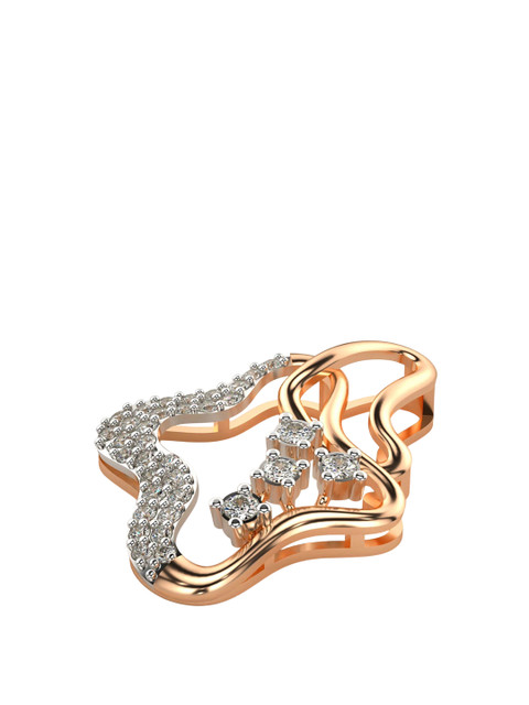 VALANOVA 18K Rose Gold Plated 0.31Ct Lab Grown Diamond Pendant - Image 3