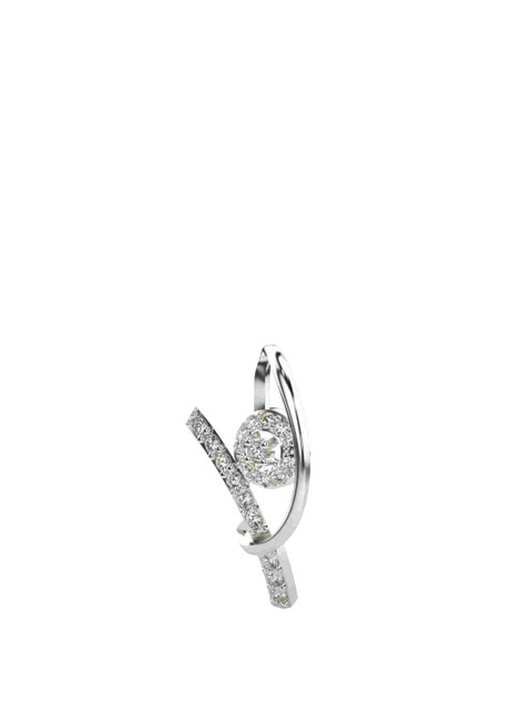 VALANOVA Women 18K White Gold & Certified Lab Grown 0.16cts Diamond Pendant