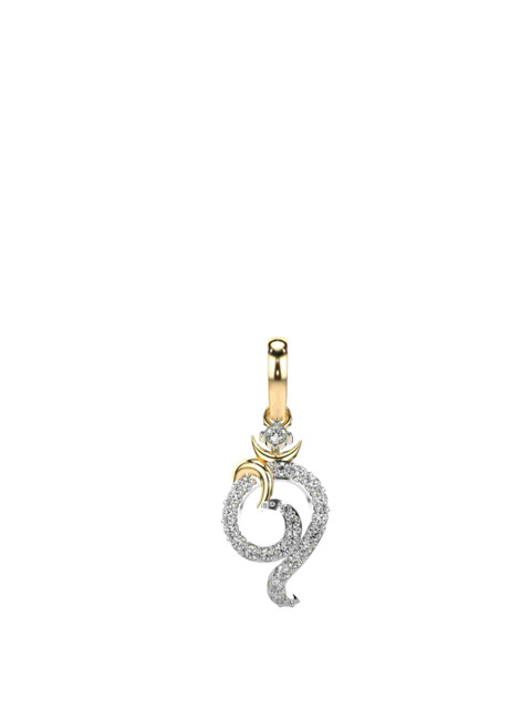 VALANOVA Women 18 Kt Yellow Gold Lab Grown Diamond Pendant