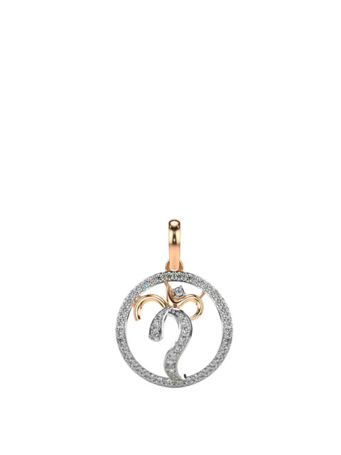 VALANOVA 18K Rose Gold Certified 0.33Ct Lab Grown Diamond Pendant
