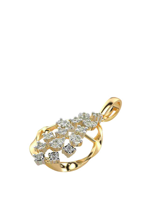 VALANOVA 14K Yellow Gold 0.20 Ct Lab Grown Diamond Pendant - Image 3