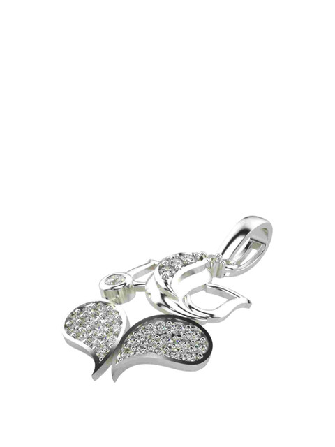 VALANOVA Women Hallmarked 18K White Gold & Certified Lab Grown Diamond Pendant - Image 3