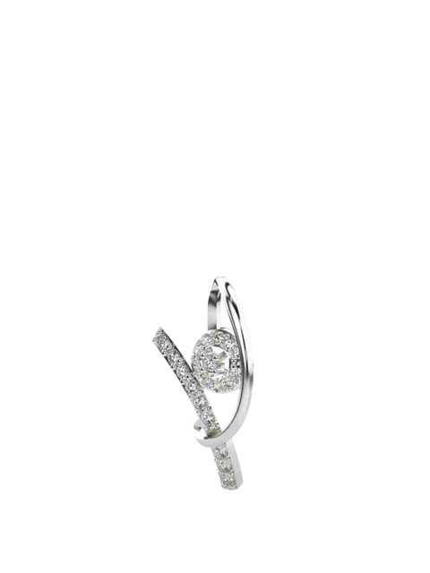 VALANOVA 14K White Gold 0.16 Ct Lab Grown Diamond Pendant - Image 2
