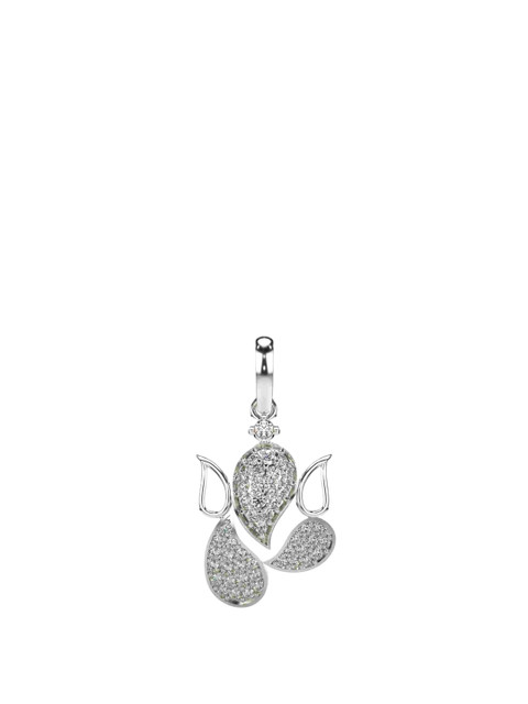 VALANOVA 18K White Gold 0.32 Ct Lab Grown Diamond Pendant