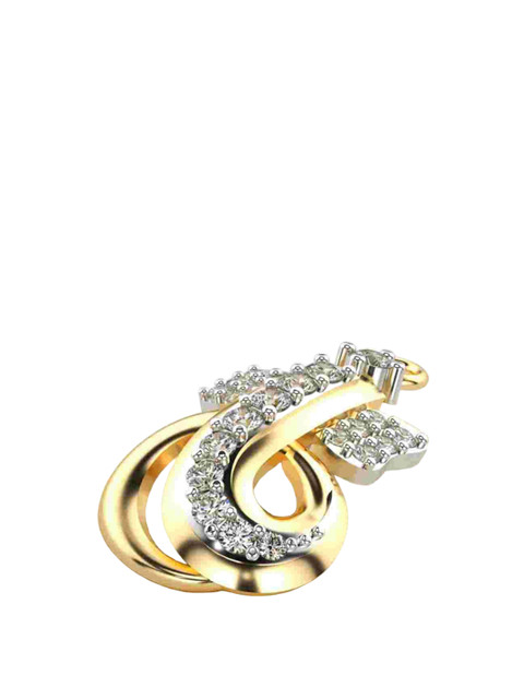 VALANOVA 14K Yellow Gold Certified 0.19Ct Lab Grown Diamond Pendant - Image 3