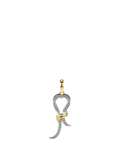 VALANOVA 18K Yellow Gold Plated 0.21 Ct Lab Grown Diamond Pendant