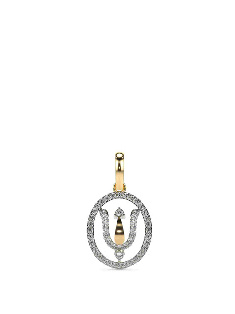 VALANOVA Women 14 Kt Yellow Gold Diamond Pendant