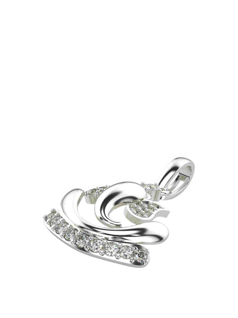 VALANOVA 14K White Gold 0.20 Ct Lab Grown Diamond Pendant - Image 3