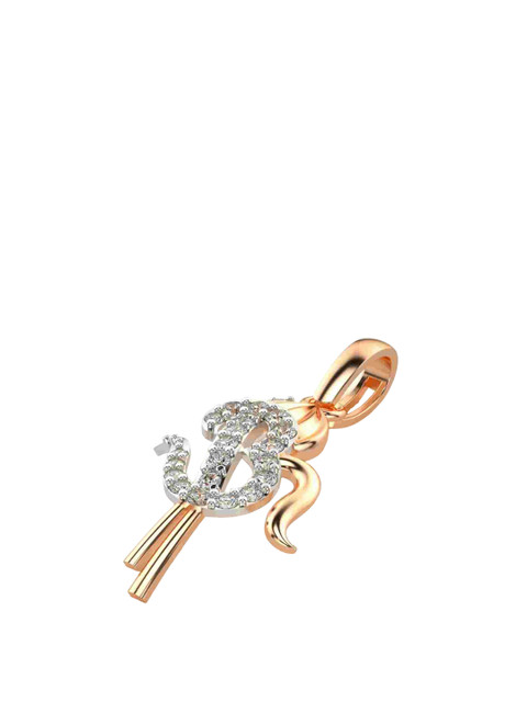 VALANOVA Women 18 Kt Rose Gold Lab Grown Pendant - Image 3