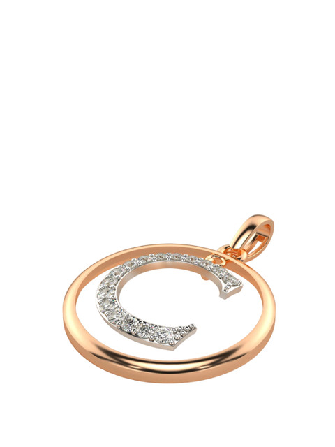 VALANOVA Women Rose Gold 1.98gm Lab Grown Pendant - Image 3