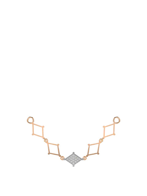 VALANOVA 14K Rose Gold Plated 0.38Ct Lab Grown Diamond Pendant