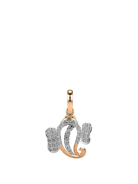 VALANOVA 14K Rose Gold Plated 0.29Ct Lab Grown Diamond Pendant