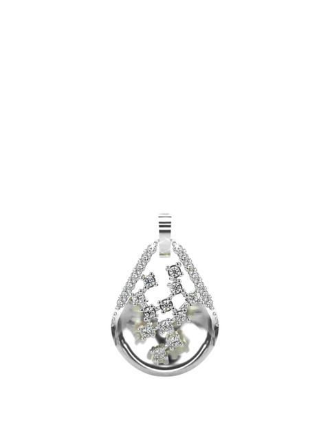 VALANOVA 14K White Gold 0.21 Ct Lab Grown Diamond Pendant