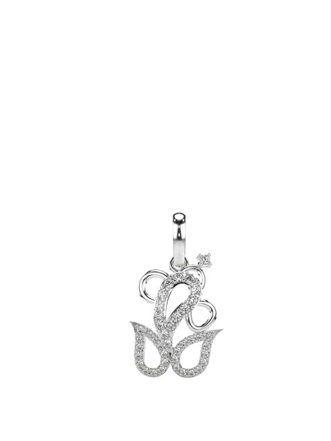 VALANOVA 18K White Gold 0.27 Ct Lab Grown Diamond Pendant
