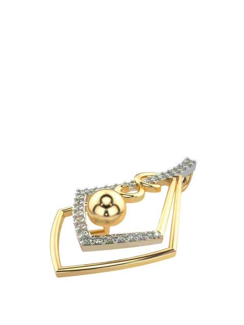 VALANOVA Women 14K Yellow Gold & Certified Lab Grown Diamond Pendant - Image 3