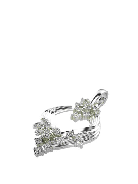 VALANOVA Women 14K White Gold & Certified Lab Grown Pendant - Image 3