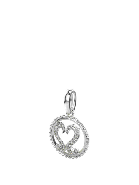 VALANOVA Women 14 Kt White Gold Lab Grown Diamond Pendant - Image 2