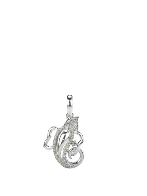 VALANOVA Women 14K White Gold & Certified Lab Grown Pendant