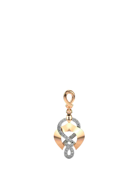 VALANOVA Women 14 Kt Rose Gold Lab Grown Pendant